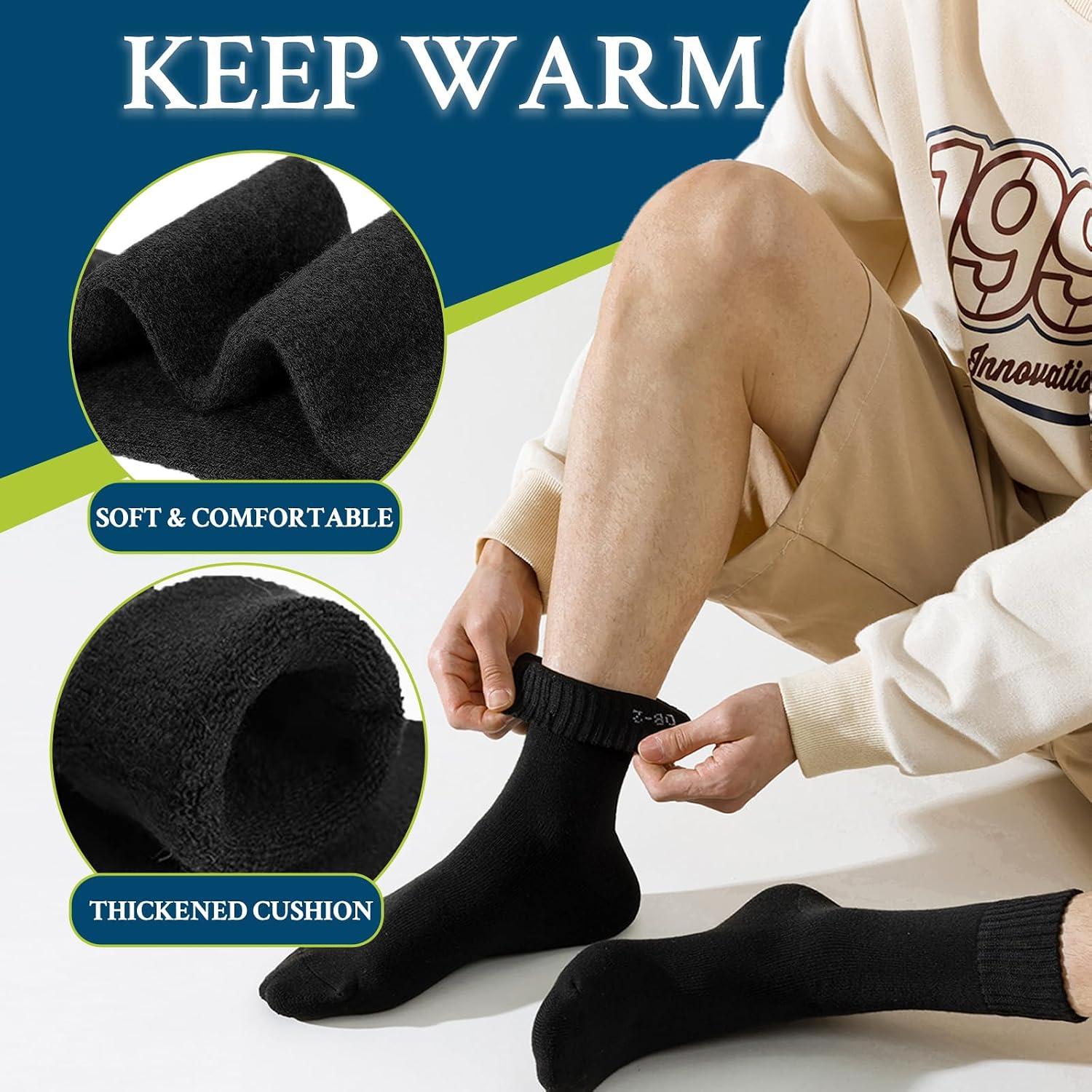 Detalle 2 de Josnown Calze termiche uomo 5 paia spesse e morbide