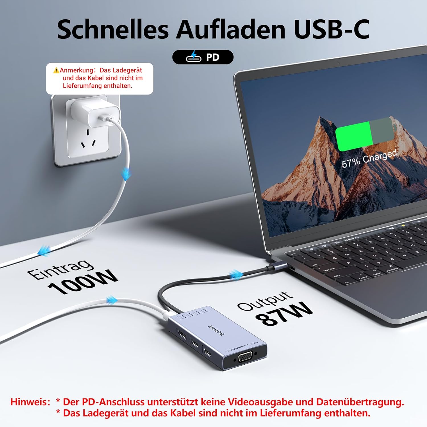 Thumbnail 6 de USB C Docking Station 9 in 1 100W PD