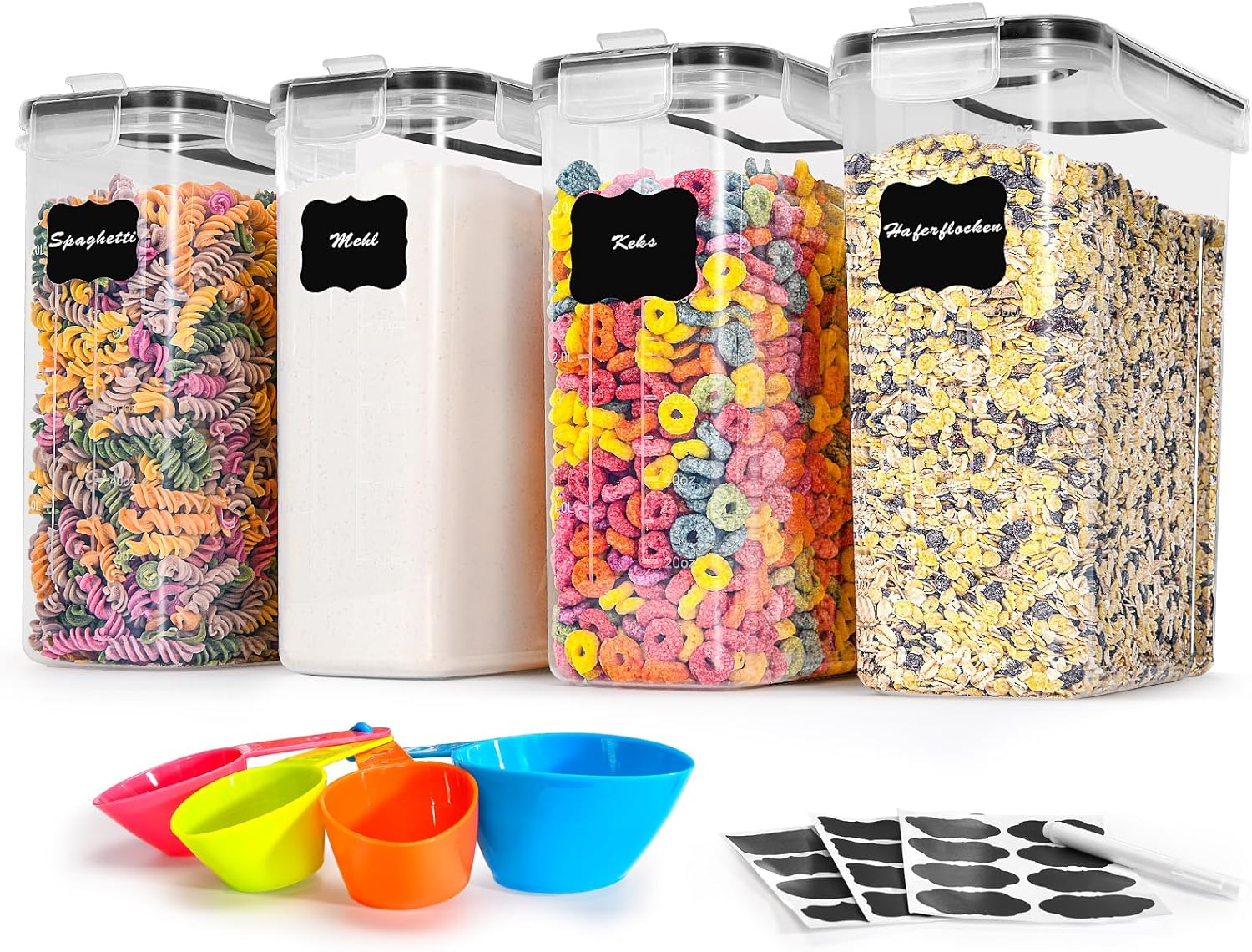 Detalle de Vorratsdosen Luftdicht 4L Set of 4
