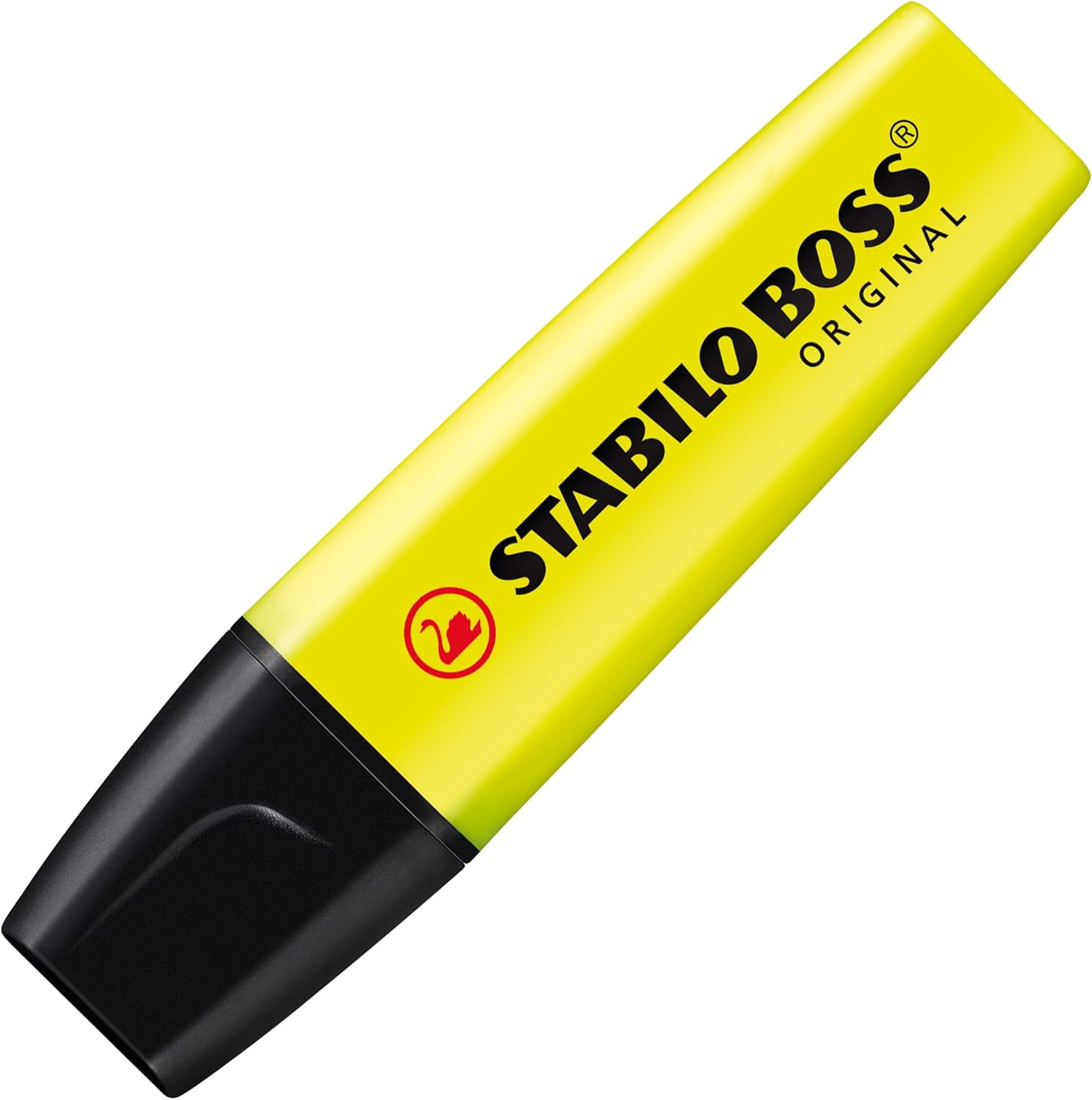 Detalle 2 de STABILO BOSS ORIGINAL Evidenziatore – Pack da 4 (Giallo) – Iconico, versatile e affidabile