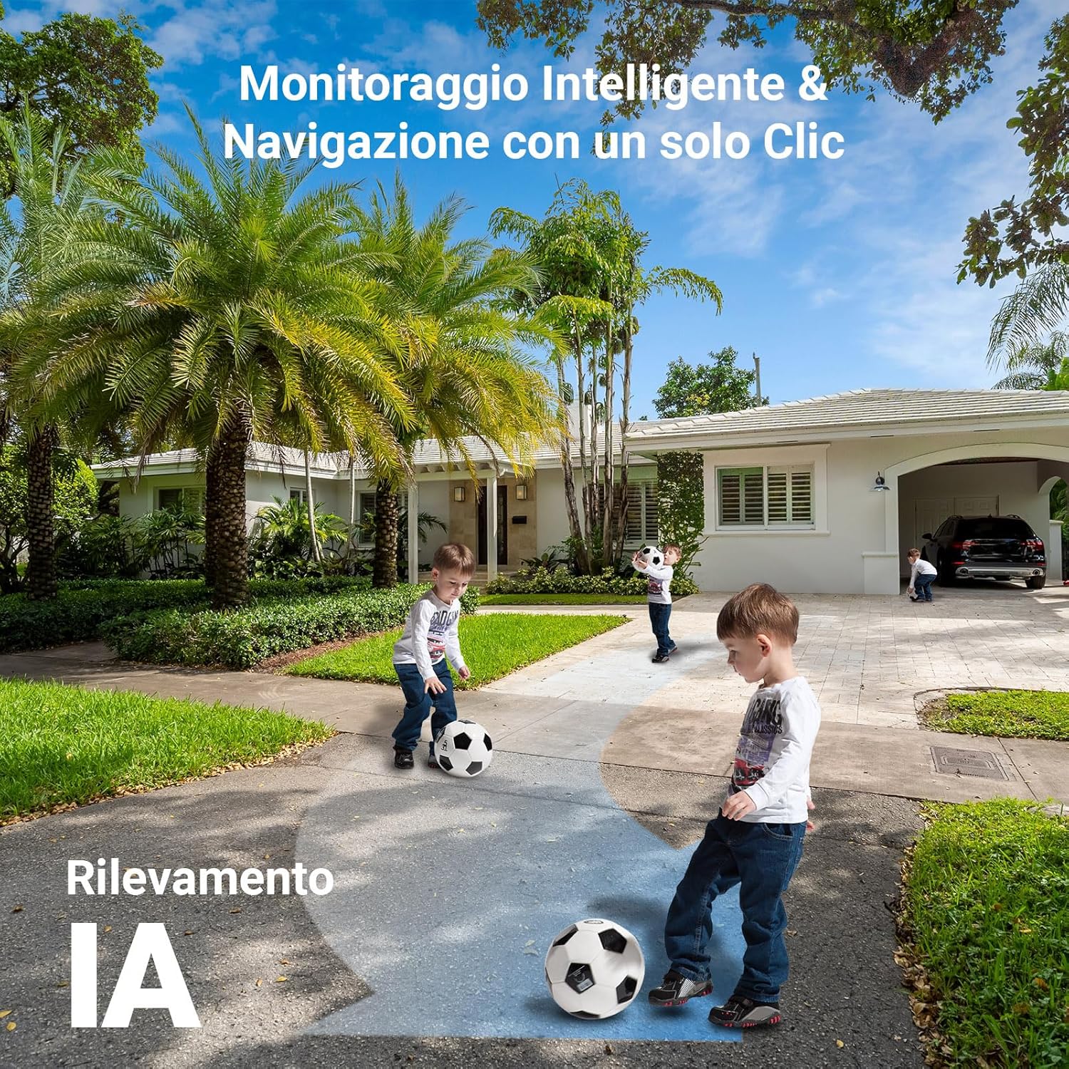 Thumbnail 3 de EZVIZ C9c Dual 3K (10MP, doppia lente 5MP+5MP) telecamera Wi‑Fi esterna con visione a colori e audio bidirezionale