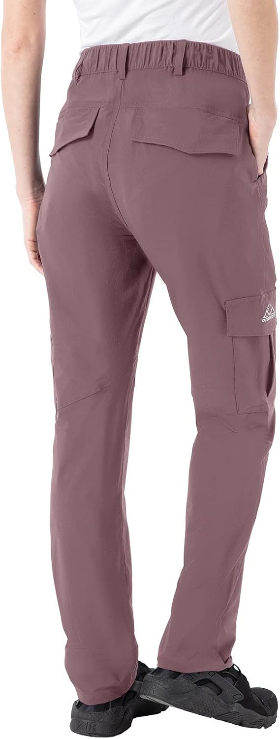 Detalle 2 de JHMORP Women's Hiking Cargo Pants, Lightweight Stretch, Water-Resistant, UPF 50+