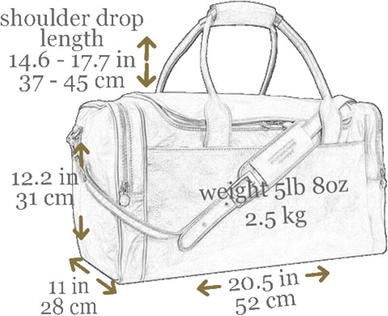 Thumbnail 6 de Time Resistance Full Grain Leather Duffle Travel Bag – Overnight Carry-On in Italian Craftsmanship