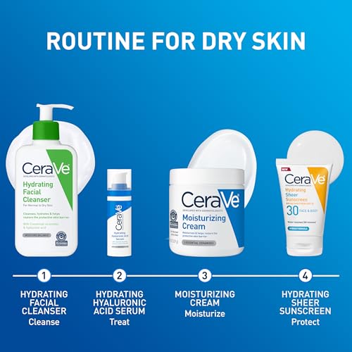 Thumbnail 8 de CeraVe Moisturizing Cream: Face & Body Moisturizer for Dry Skin, 19oz