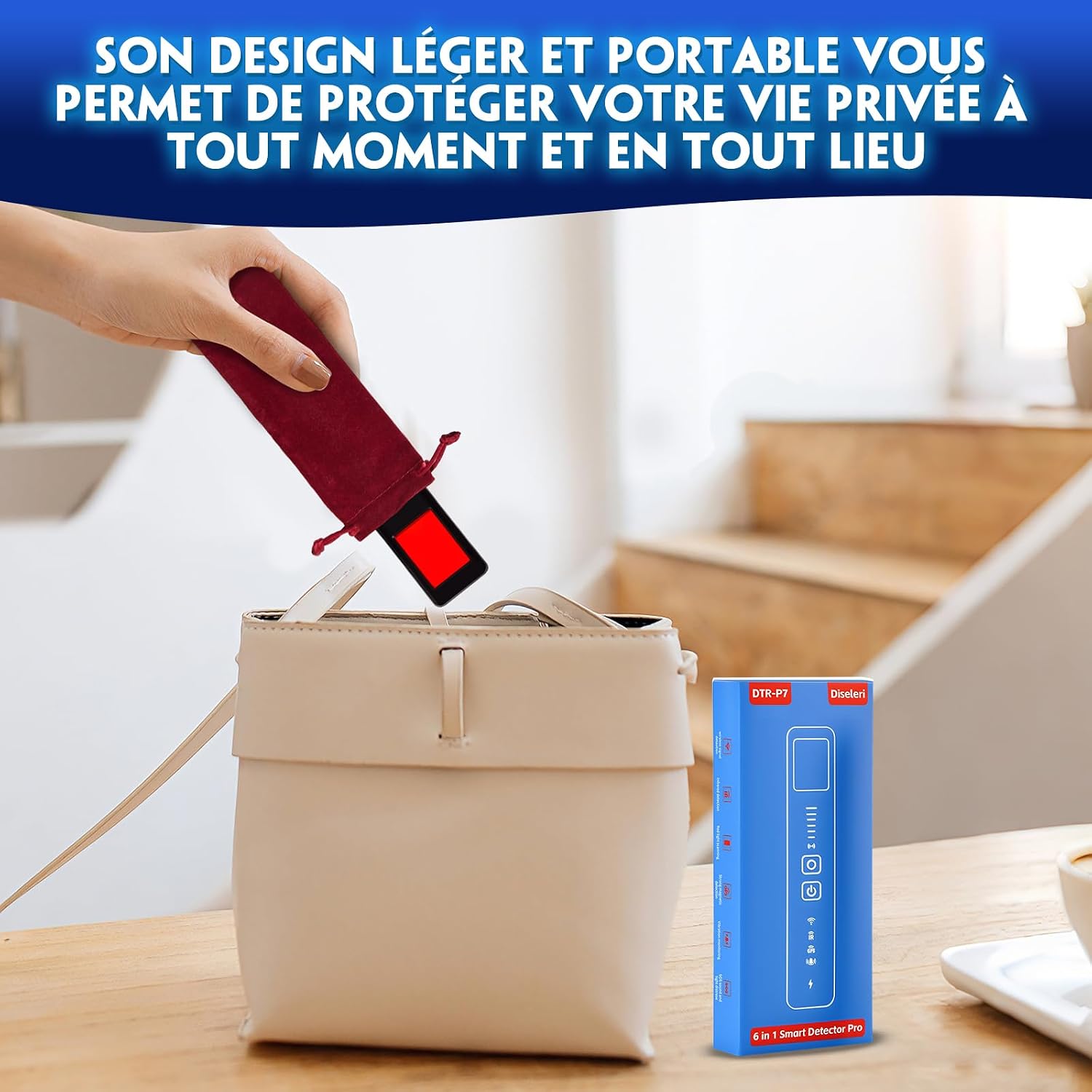 Thumbnail 6 de Diseleri Détecteur de Caméra Cachée 5 en 1 : RF sans fil, GPS, infrarouge et alarme