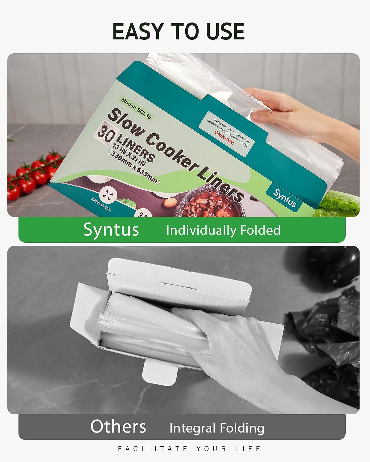 Thumbnail 4 de Syntus Slow Cooker Liners 30 Count 🍲