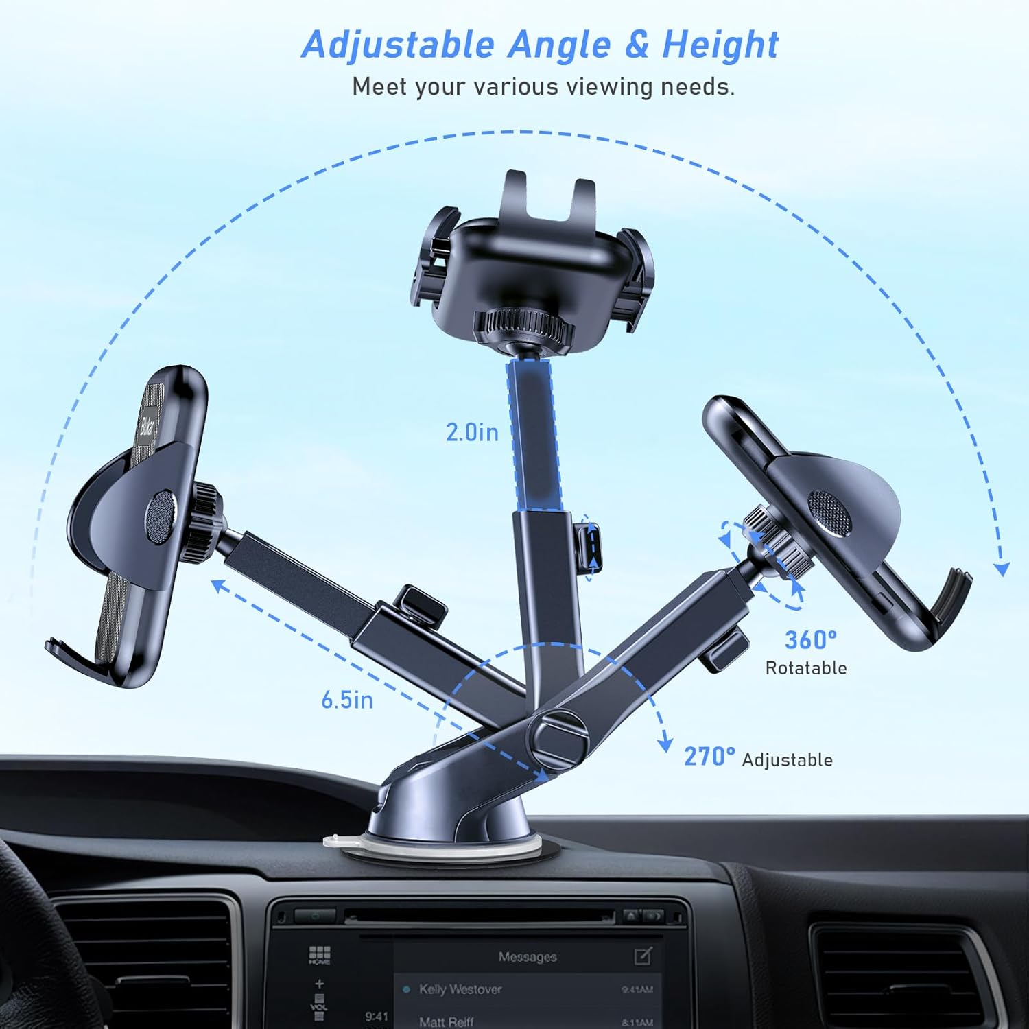 Thumbnail 4 de Blukar Car Phone Holder 360° rotation
