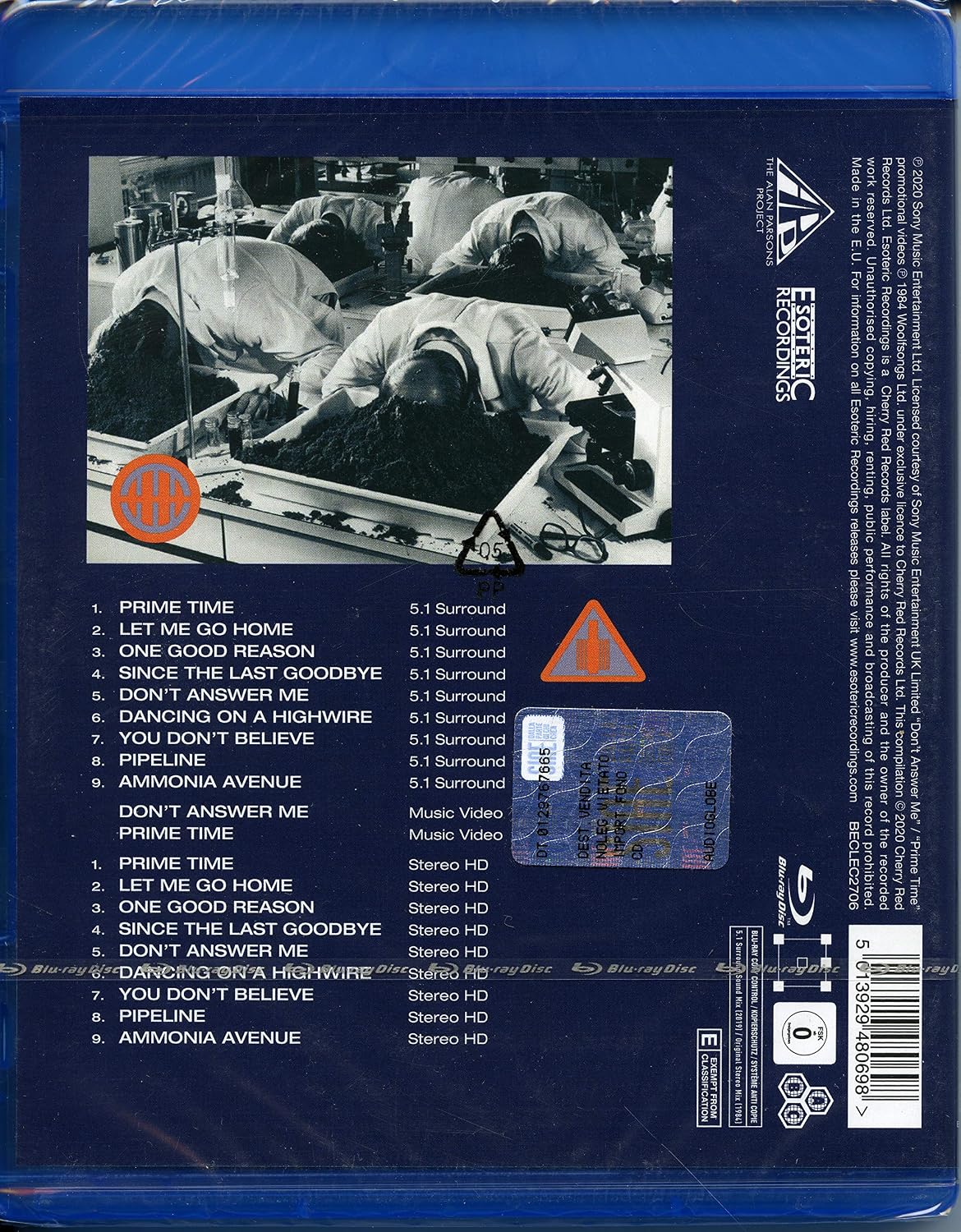 Detalle 2 de The Alan Parsons Project Ammonia Avenue – musikutgåva från Esoteric Rec.