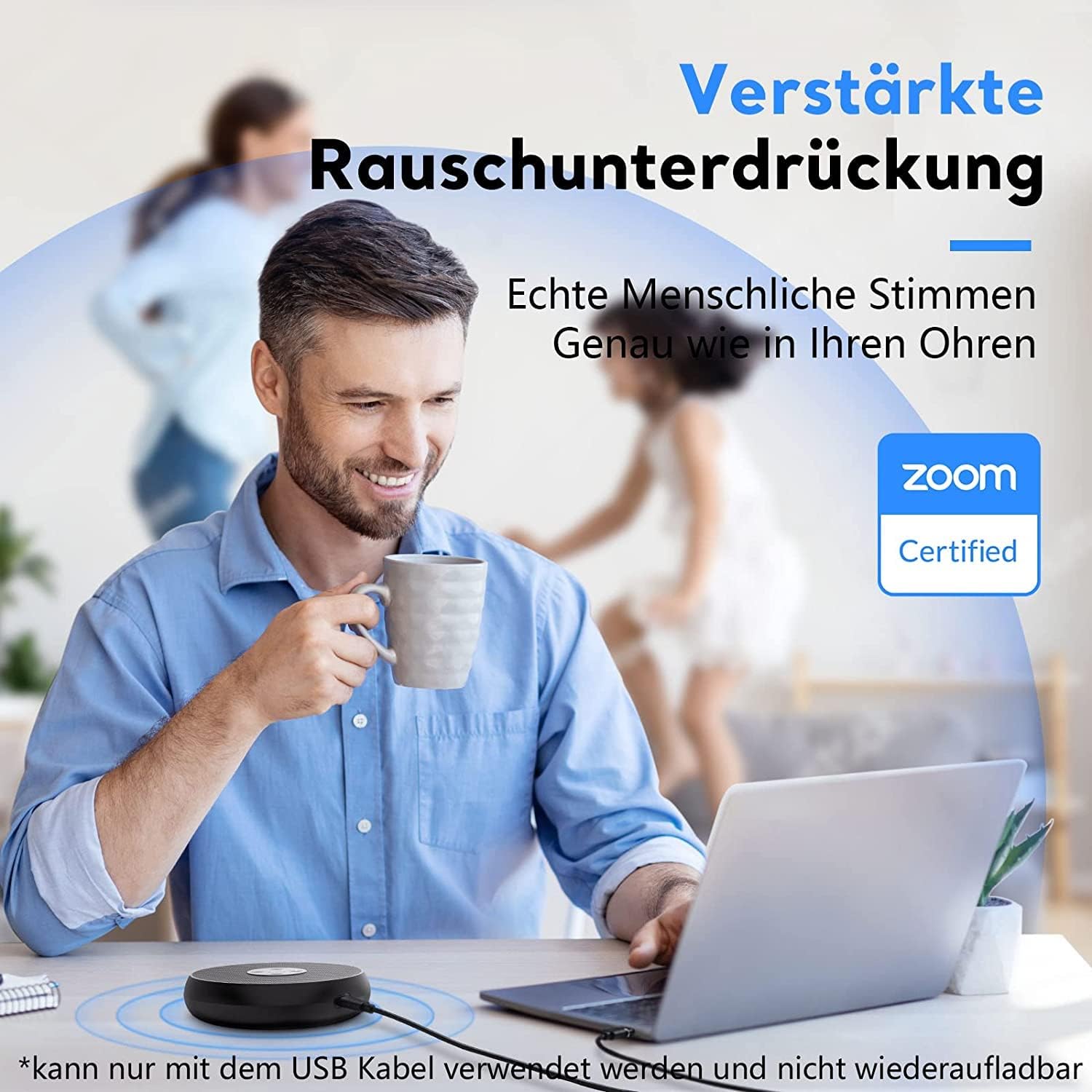 Detalle 2 de EMEET M1A Konferenzlautsprecher für Meetings 360°