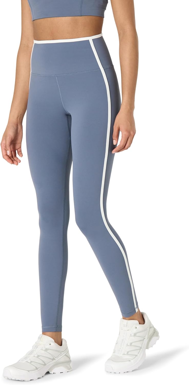 Detalle de Amazon Essentials Women's Active FormFlex Buttery Soft High Waist Full Length Yoga Leggings with Contrast Trim