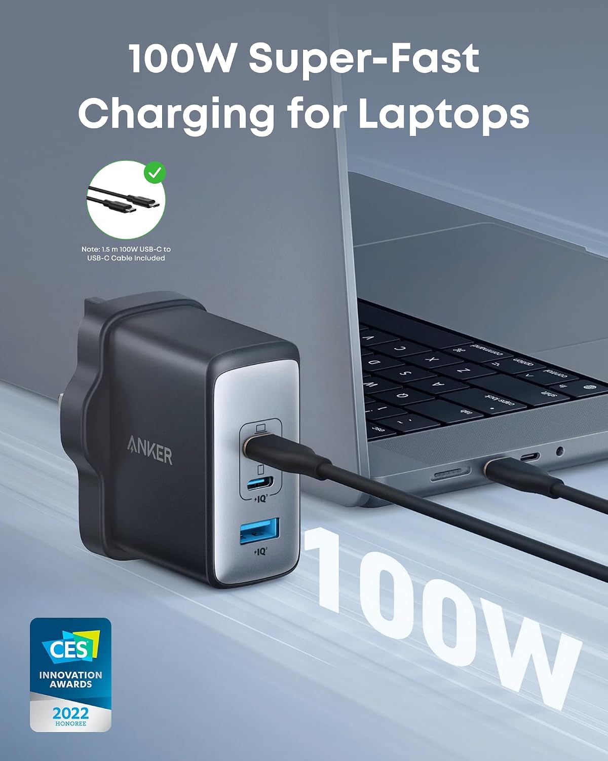 Thumbnail 1 de Anker 736 Nano II 100W USB-C Charger with UK Plug