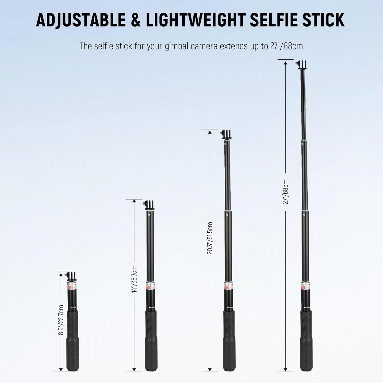 Thumbnail 3 de NEEWER BASICS Pocket 3 Extension Adapter & Selfie Stick for DJI Osmo Pocket 3
