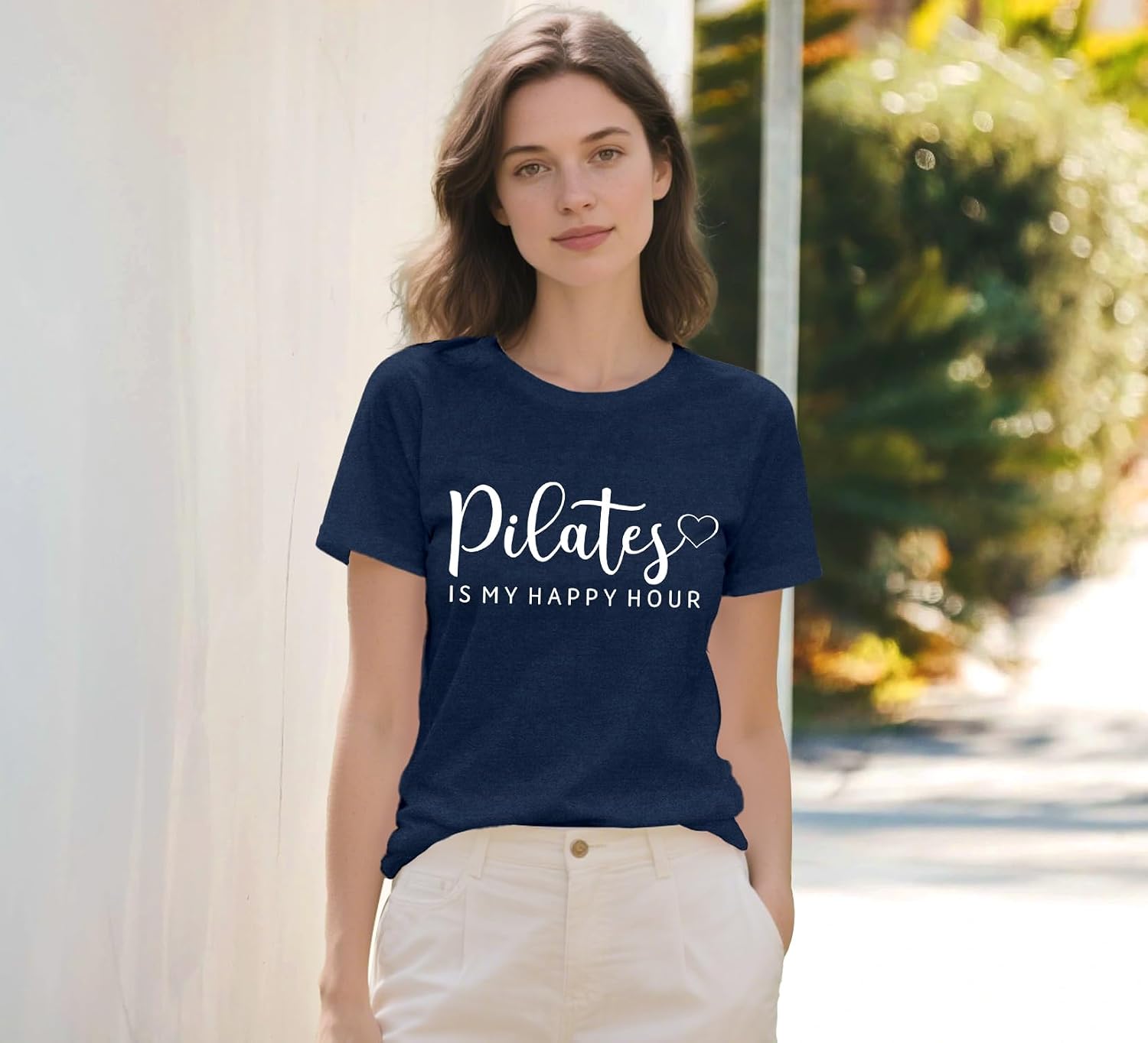 Detalle 2 de Pilates T Shirt for women soft stretch