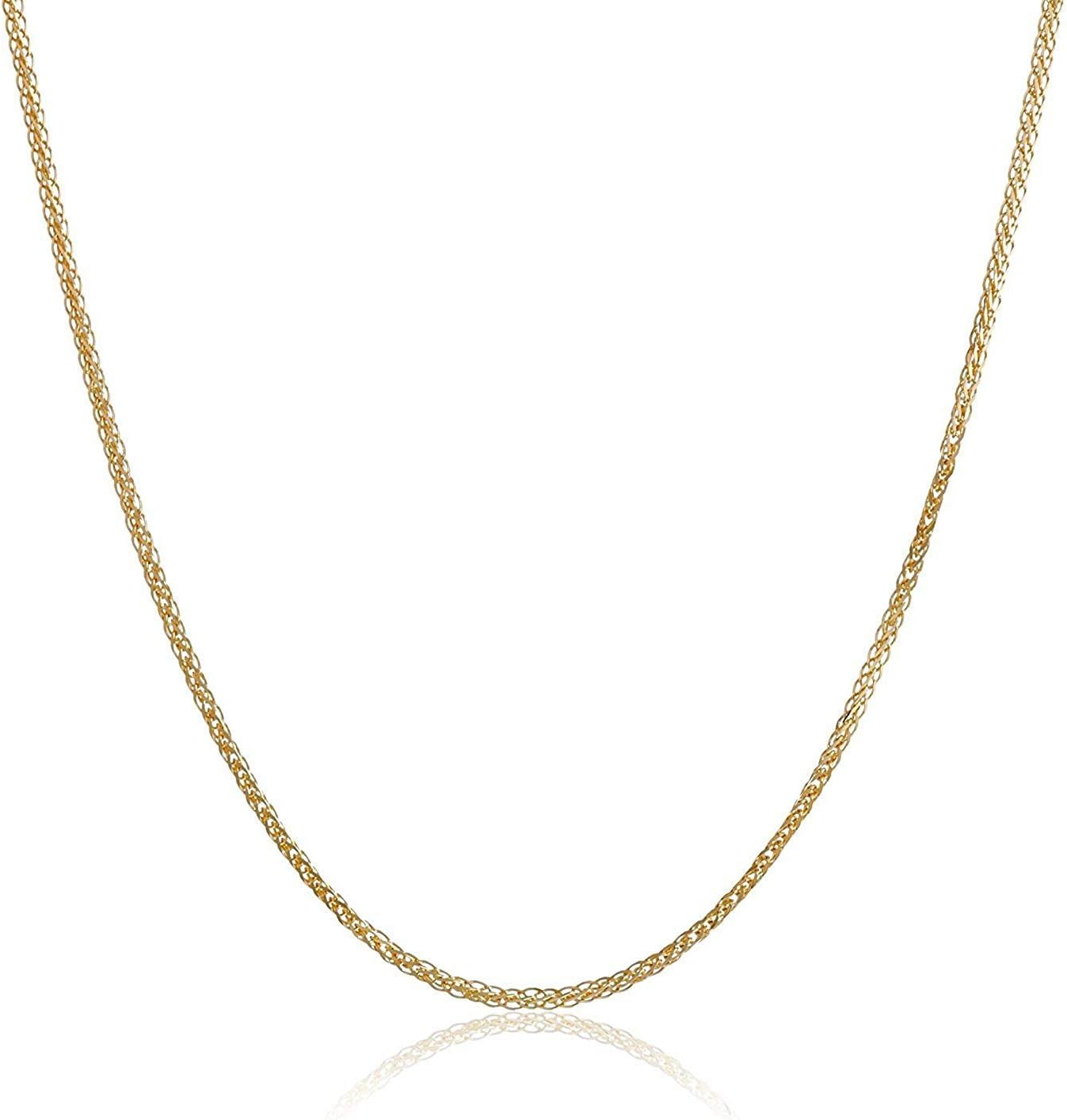 Detalle de Oro Giallo 14 K con diamanti, taglio Spiga di Grano: collana a scelta di lunghezza