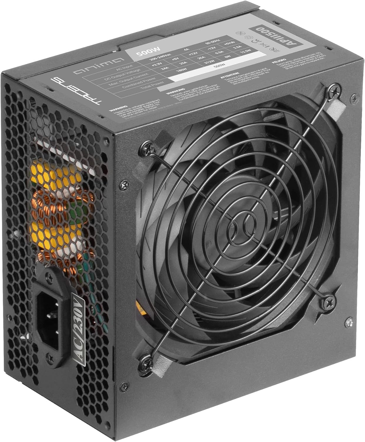 Thumbnail 4 de Tacens ANIMA APIII500 – Alimentation PC ATX 500W 85% Bronze, ventilateur 12 cm ultra-silencieux