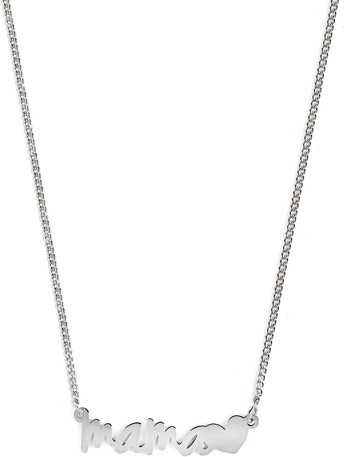 Thumbnail 6 de SINGULARU Collier Maman Heart – Pendentif en argent sterling 925 avec le mot « Mama » et un cœur