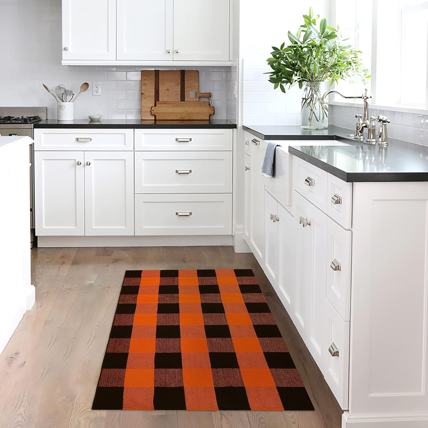 Thumbnail 5 de KILOCOCO Buffalo Plaid Rug, 2.3' x 3.6
