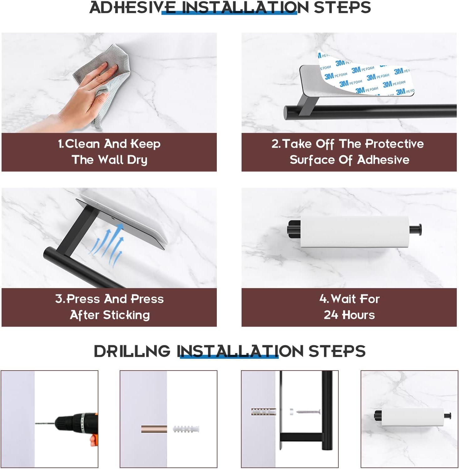 Thumbnail 4 de ASTOFLI Under Cabinet Towel Holder ⚙