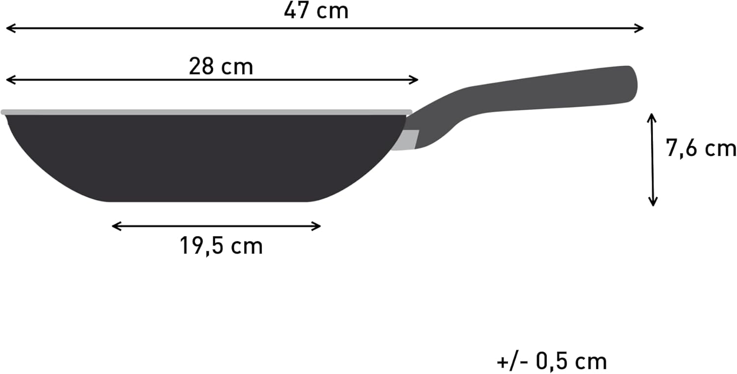 Detalle 2 de Tefal Titanium Stone Wok 28 cm – Durable non-stick, induction-ready