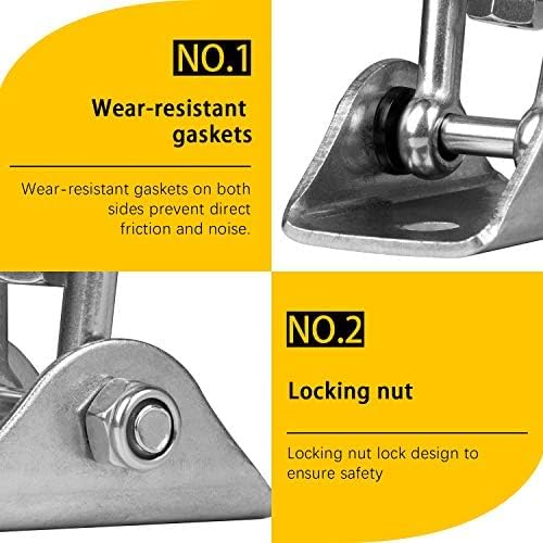 Thumbnail 4 de Aisto Heavy-Duty Swing Hangers, Stainless Steel 360° Swivel, 2-Pack