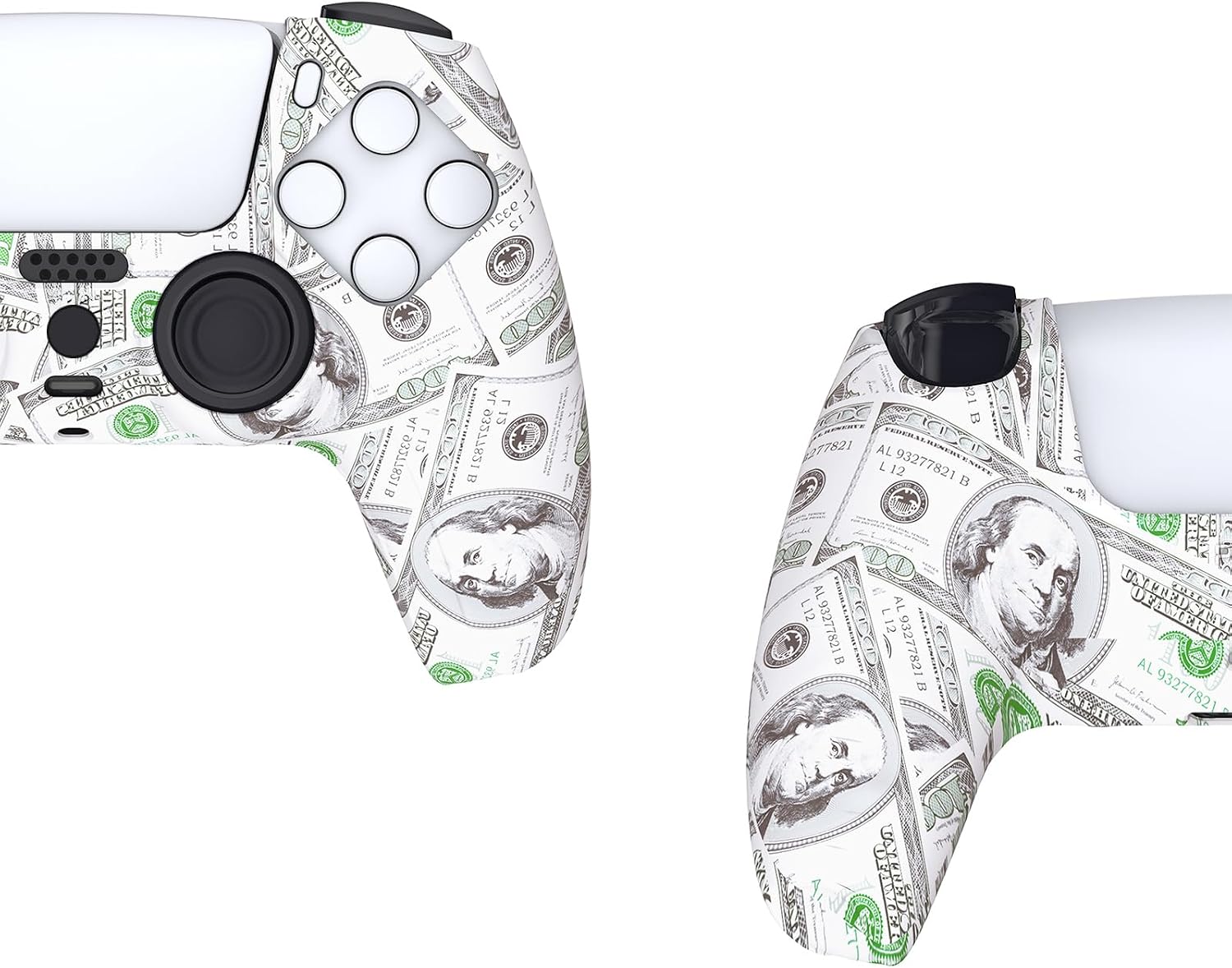 Detalle de PlayVital PS5 controller skin with 6 grips