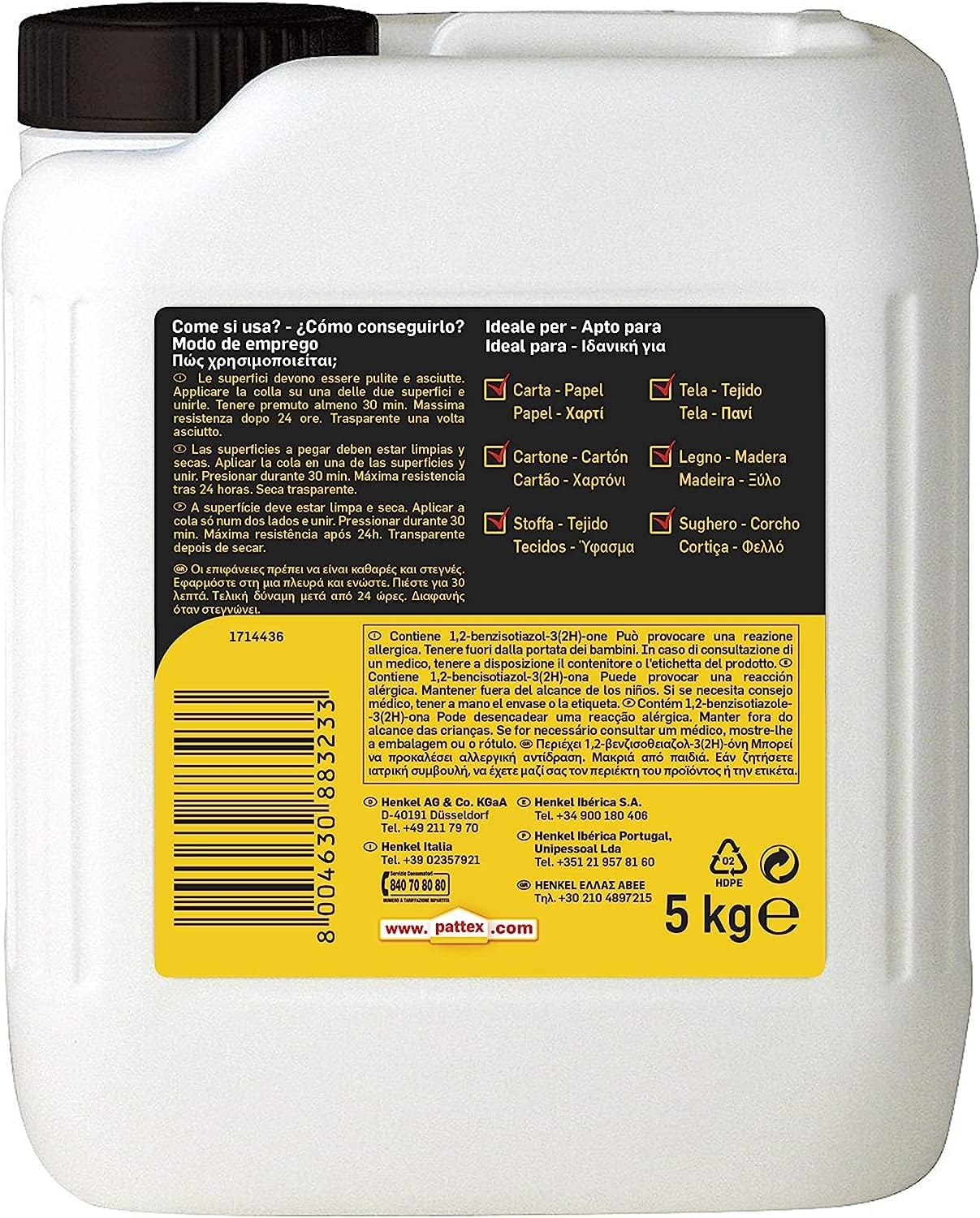 Detalle 2 de Pattex Vinilica Universale colla vinilica 5 kg