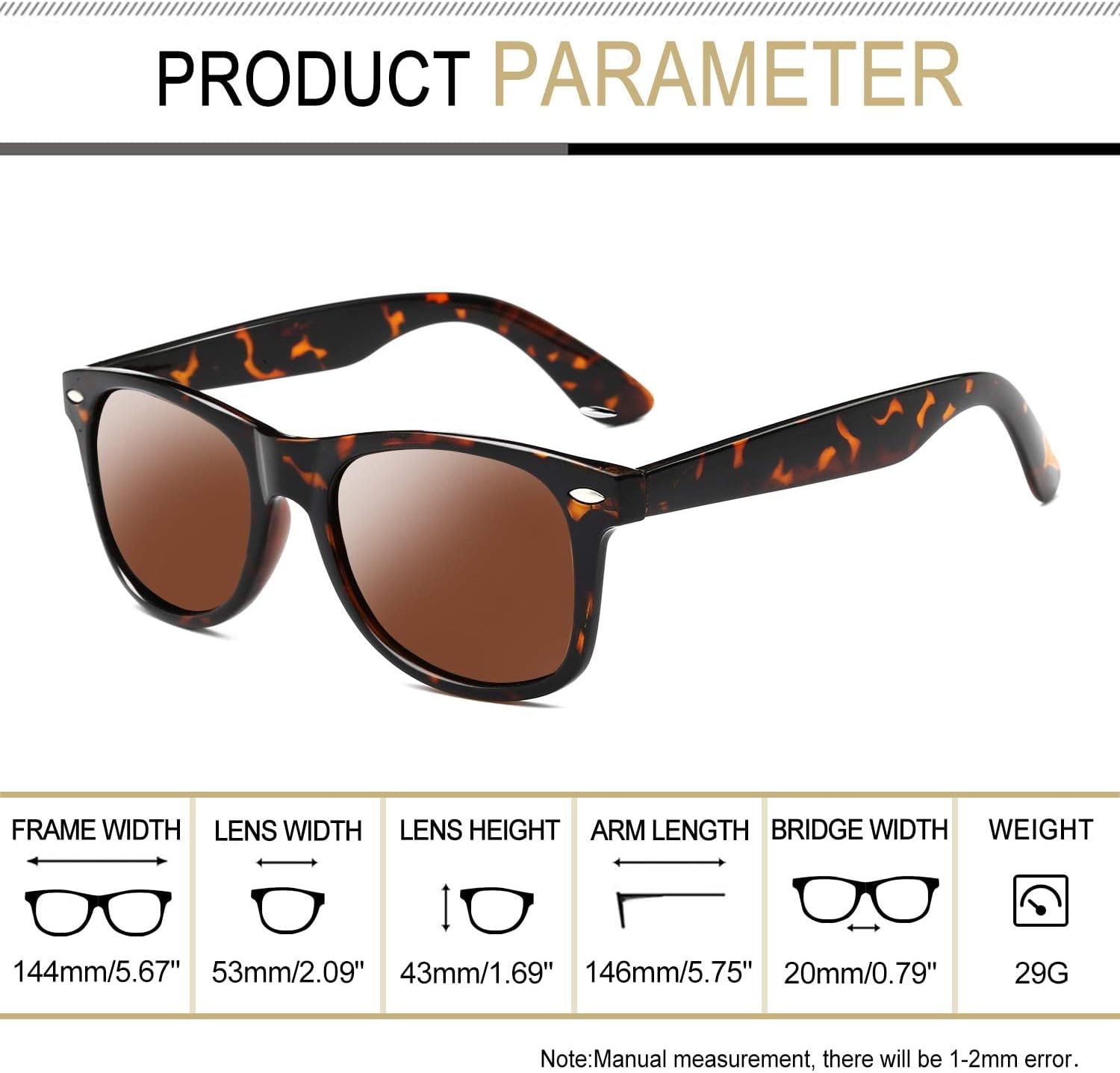 Detalle 2 de Joopin Gafas de Sol Polarizadas UV400