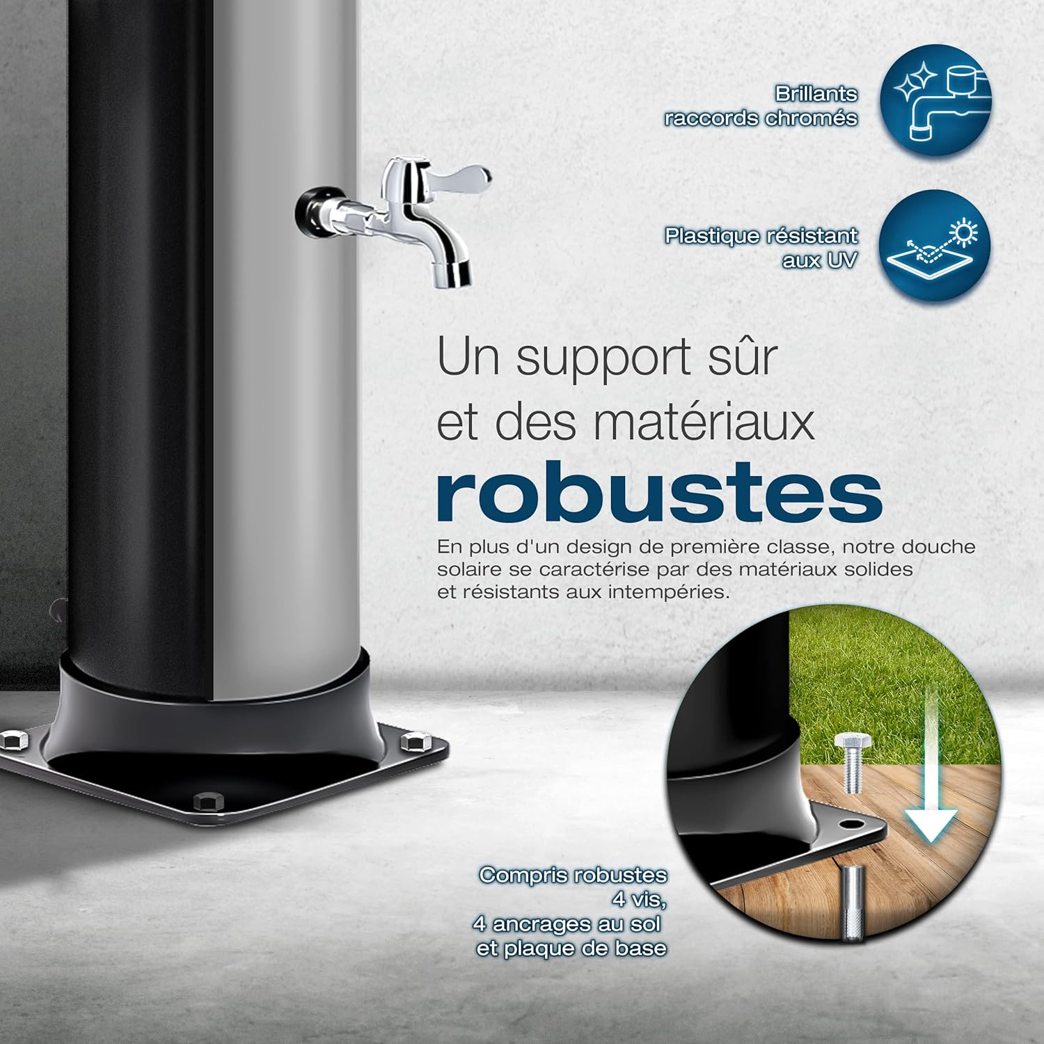 Detalle 2 de tillvex Douche solaire 35 litres