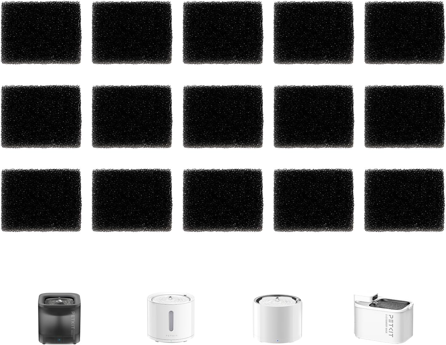 Detalle de PETKIT Filtro Espuma 15 pastillas para bomba
