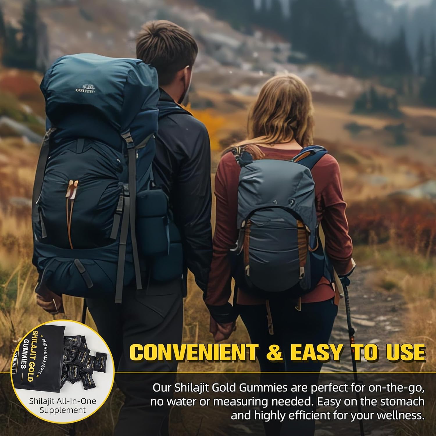 Thumbnail 4 de Shilajit-Gummibärchen für Männer & Frauen (2er-Pack) – natürliche Himalaya-Shilajit Gummies, glutenfrei