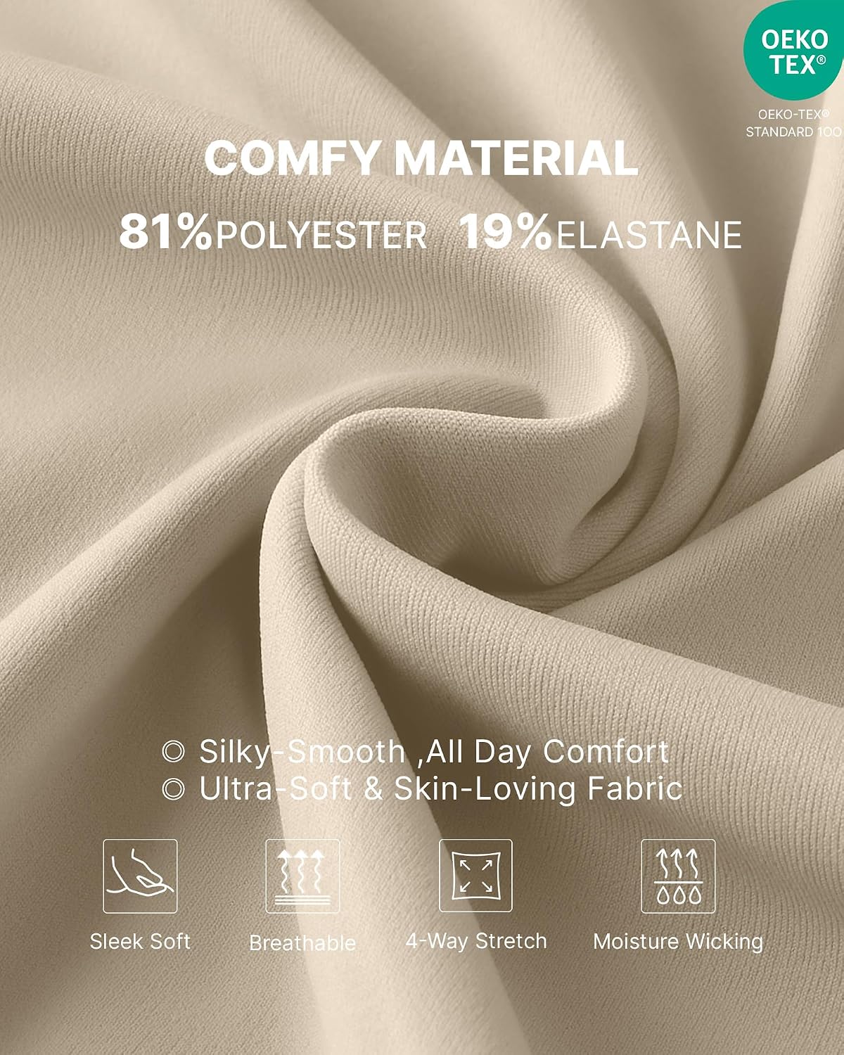 Detalle de G4Free Wide Leg Maternity Trousers over the Belly Capri Yoga Pants (with Pockets)