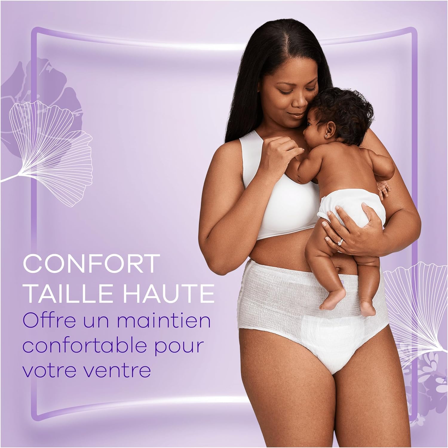 Detalle de Always Discreet Postpartum Culottes Jetables, Taille L – 8 pièces, haute absorption et confort
