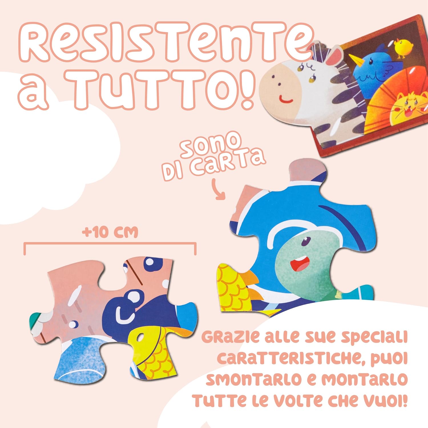 Detalle 2 de Baroni Toys Puzzle Arca di Noè 72 pezzi