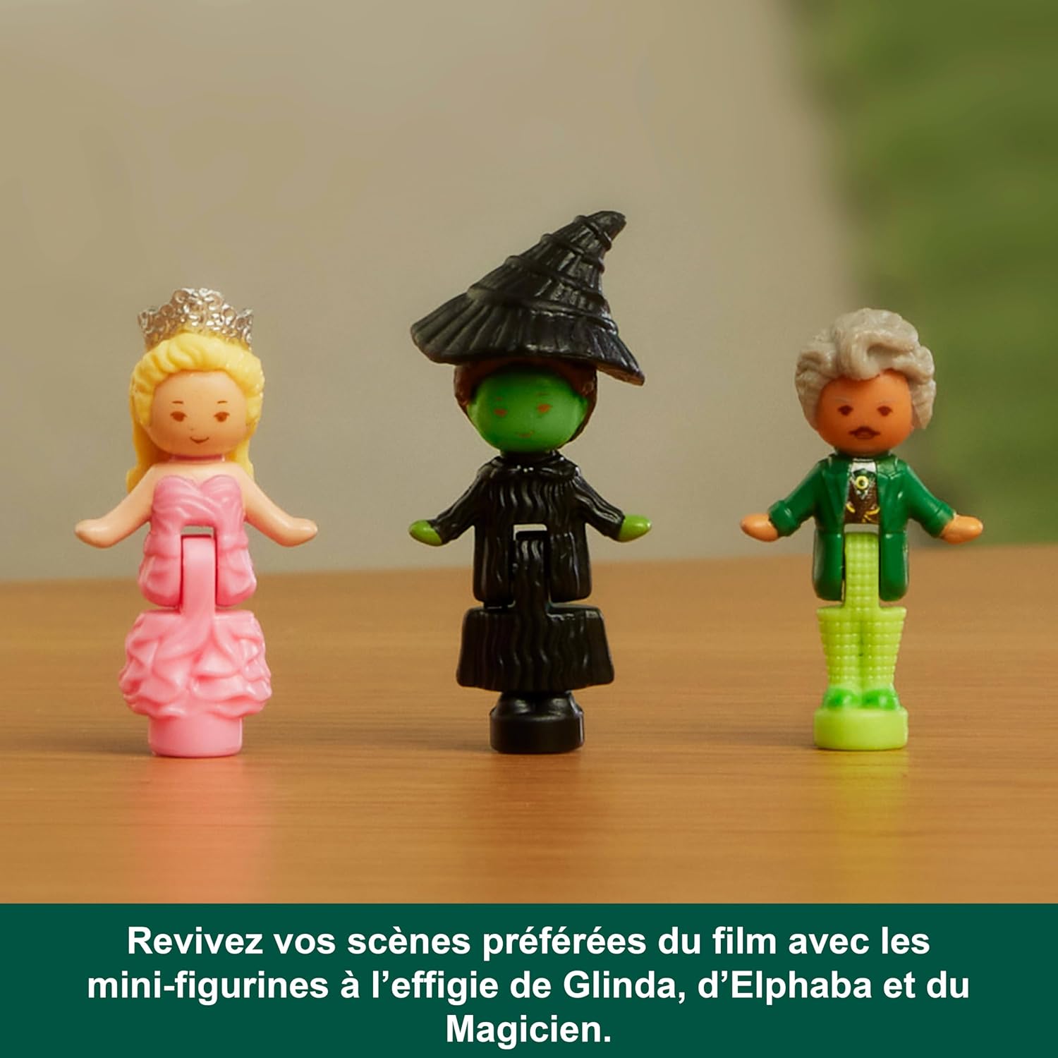 Thumbnail 5 de Coffret Polly Pocket Wicked Collector JFV04 avec mini-figurines Glinda, Elphaba et le Magicien