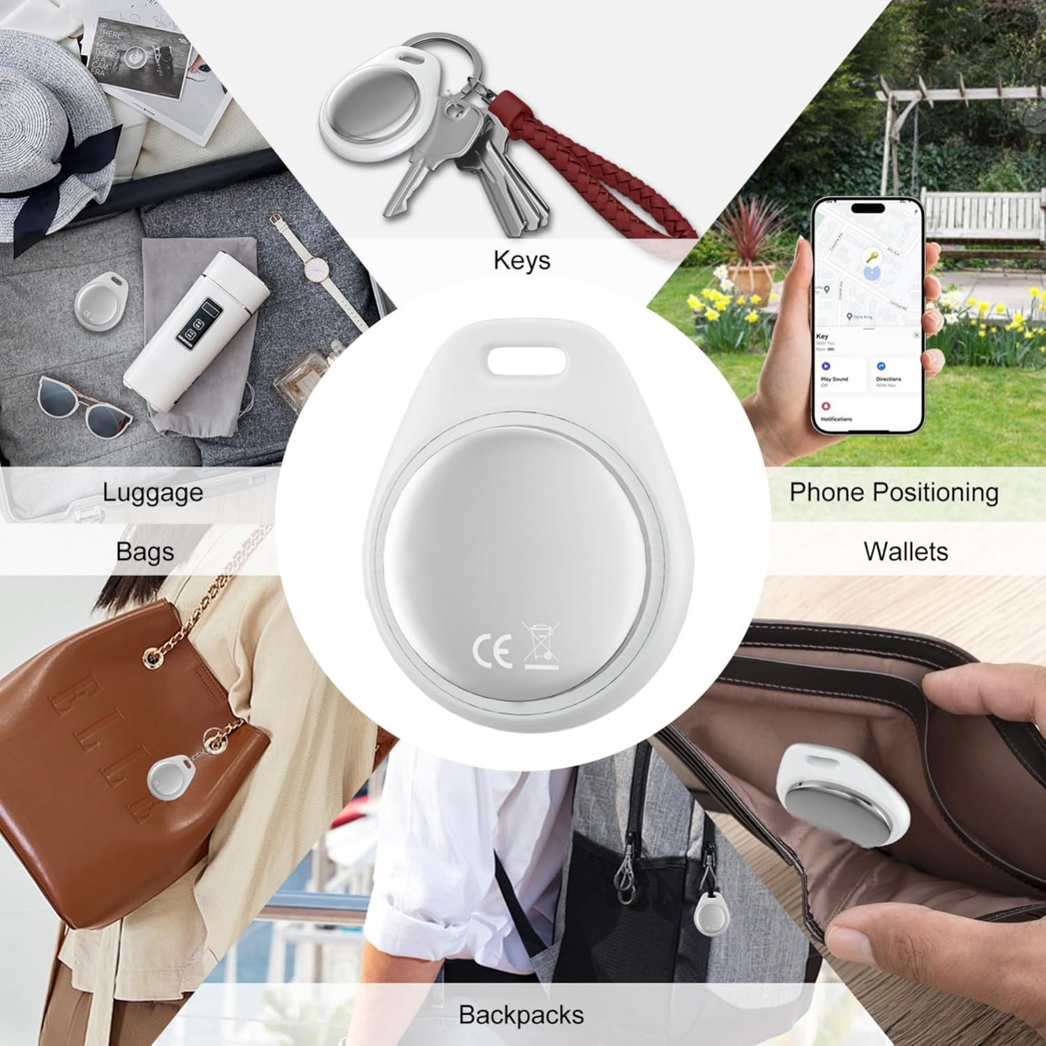 Thumbnail 5 de Key Finder Smart Air Tracker Tag (2-Pack) for Apple Find My – iOS only, IP67 waterproof