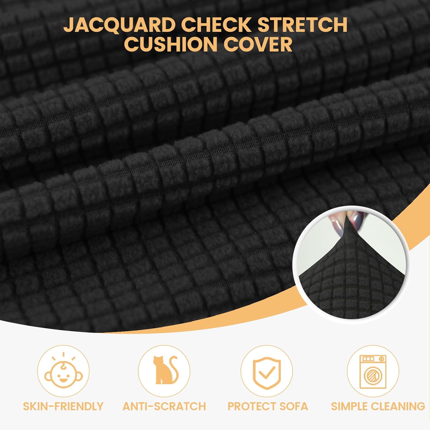Thumbnail 2 de SHUOJIA Bezüge Für Wohnwagenpolster Jacquard – rutschfest, waschbar und flexibel (W 65–95 cm × D 65–95 cm)