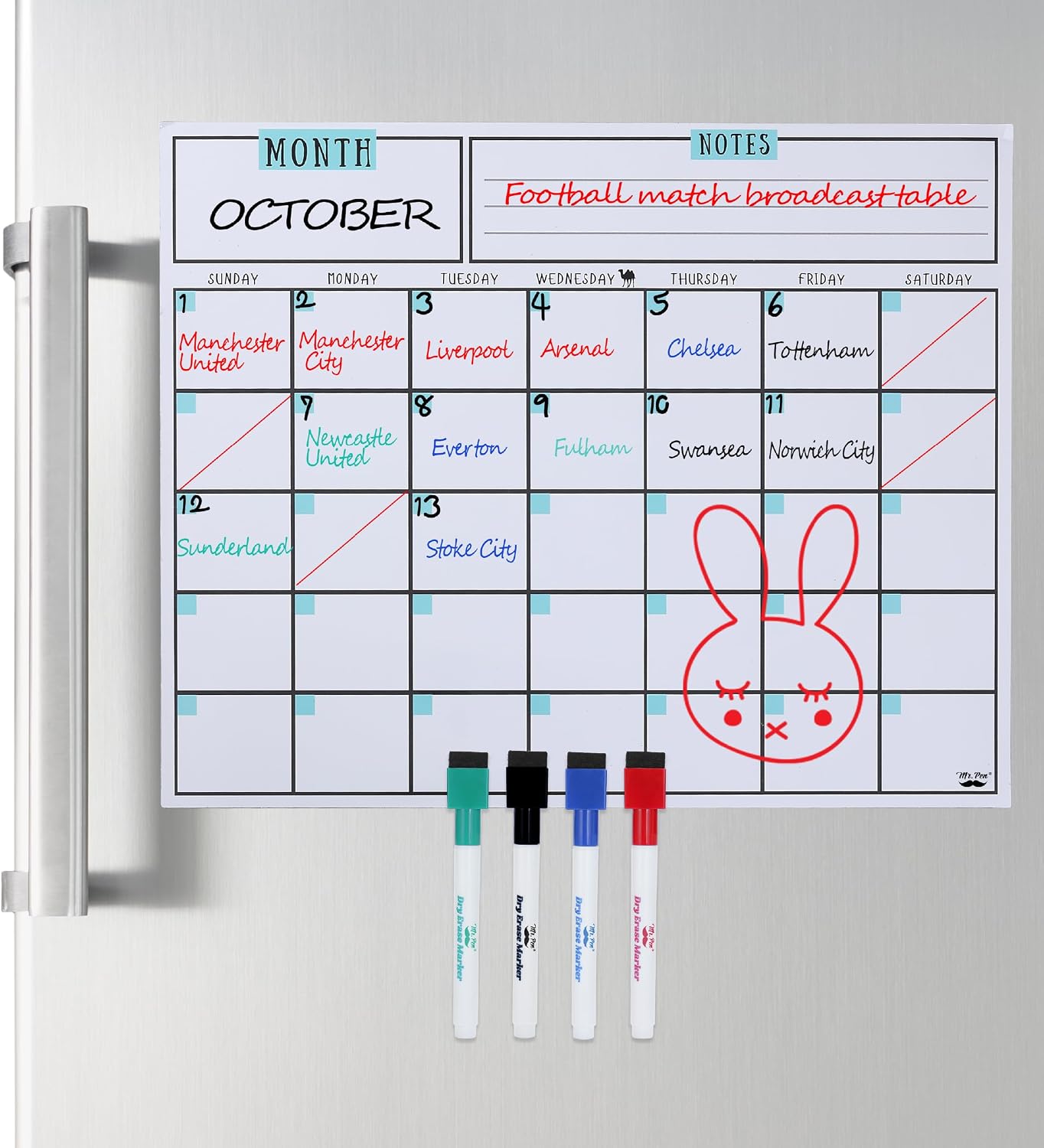 Thumbnail 6 de Mr. Pen Magnetic Dry Erase Calendar, 14.7 x 11.8-Inch