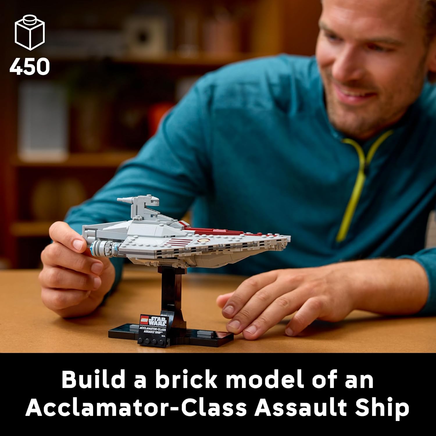 Detalle de LEGO Star Wars 75404 Acclamator-Class Assault Ship: A mid-scale display model