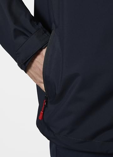 Detalle de Helly Hansen Hombre Chaqueta de Capa Intermedia con Capucha (2 capas, costuras selladas) – Azul Marino 3XL
