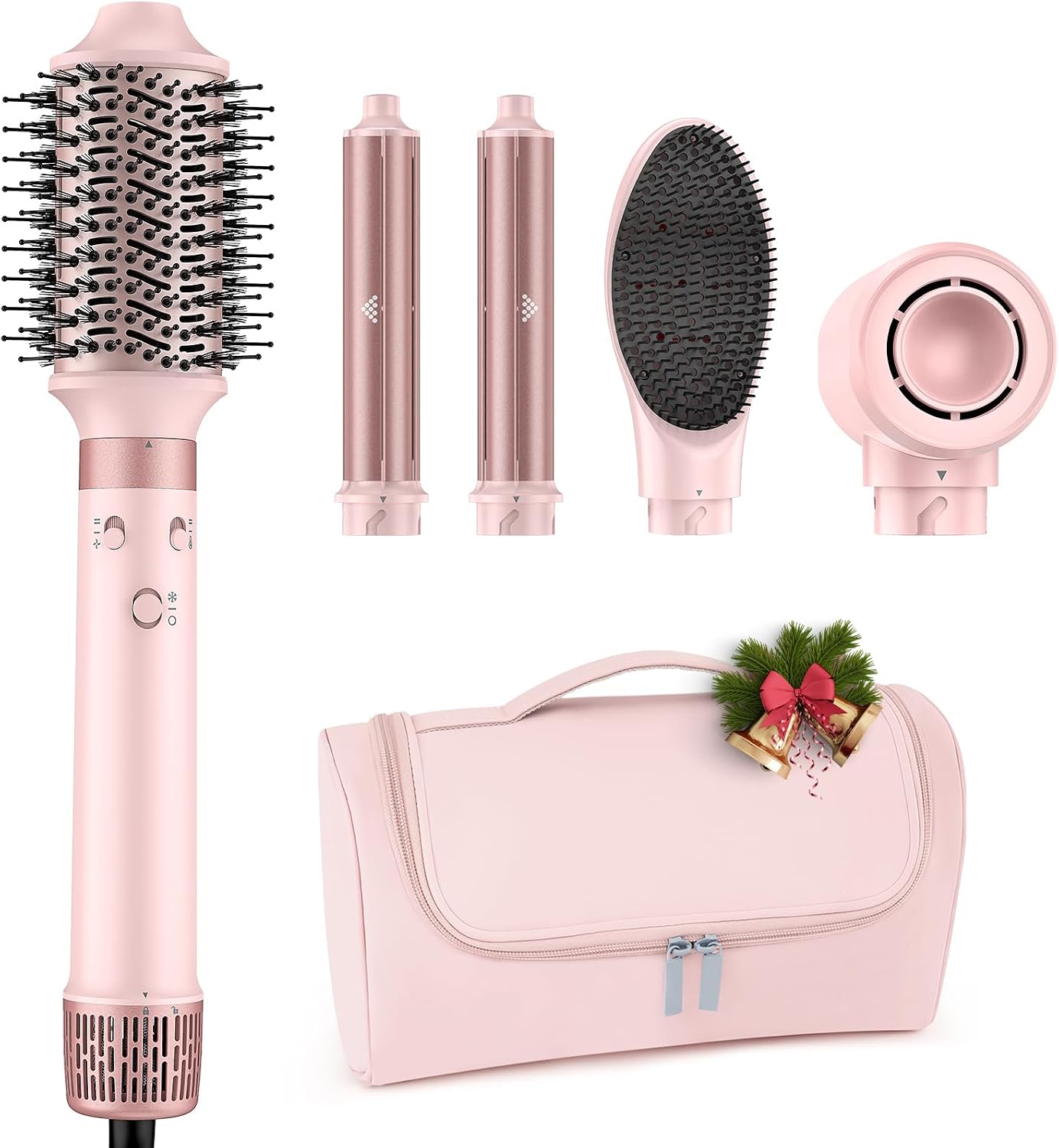 Detalle de MESCOMB Dual Voltage Hot Air Styler 5-in-1 Hair Brush 🎀