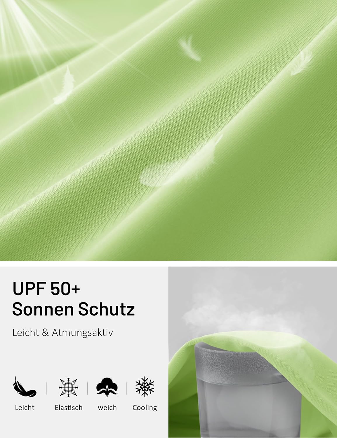 Thumbnail 6 de TACVASEN Herren UPF 50+ UV-Schutz Langarmshirt (Rashguard) für Outdoor & Sport