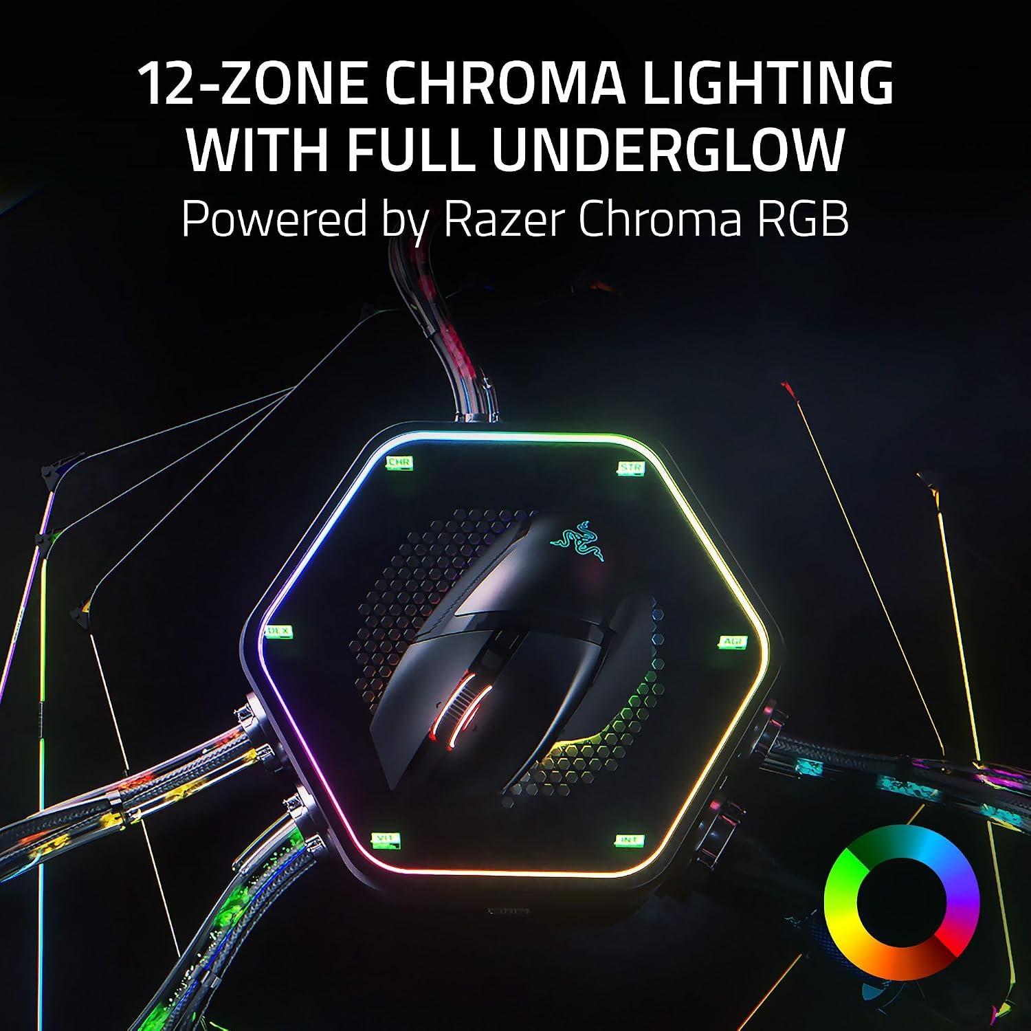 Detalle de Razer Basilisk V3 Pro 35K RZ01-05240300-R3U1 Wireless Gaming Mouse
