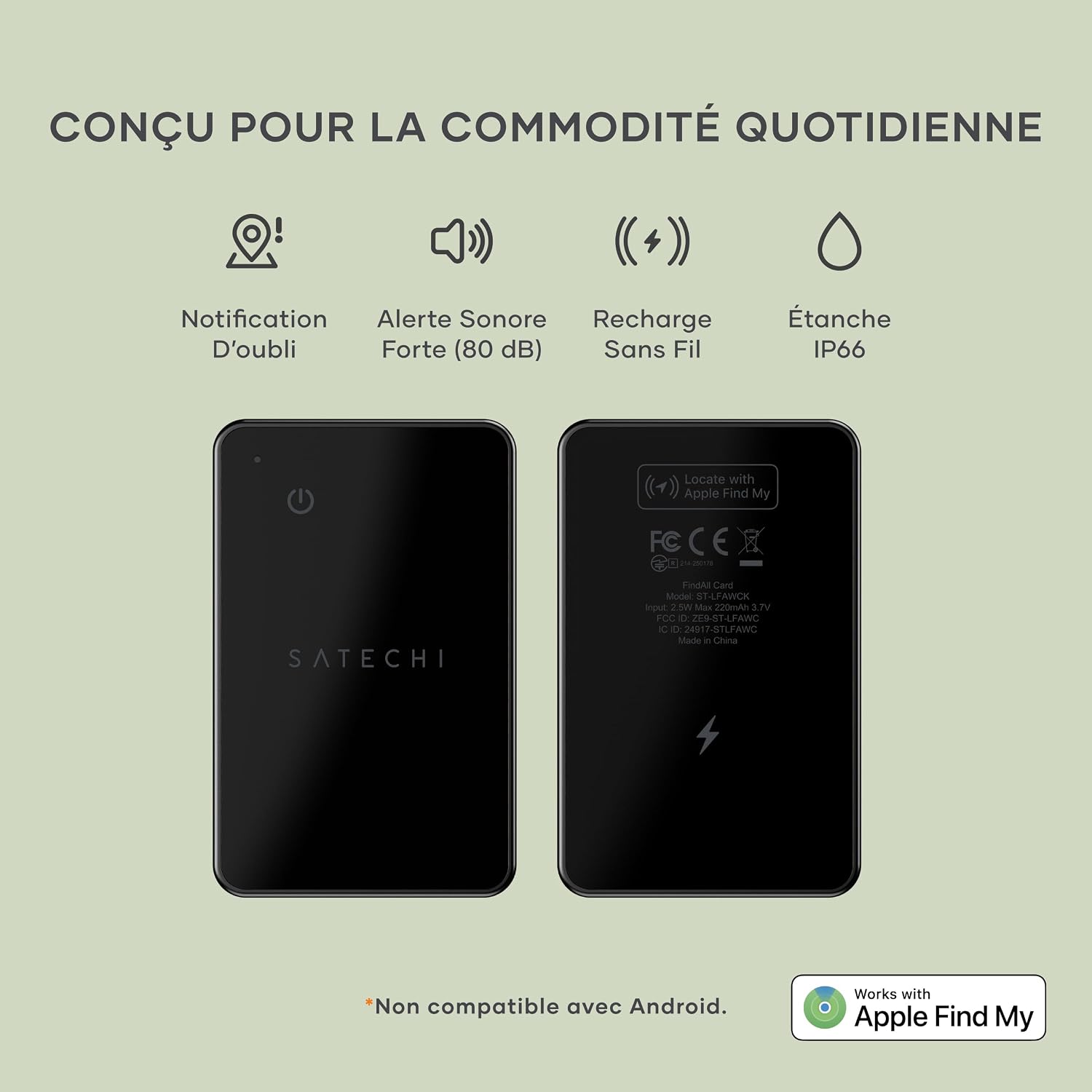 Thumbnail 1 de SATECHI FindAll Wallet Tracker 220 mAh