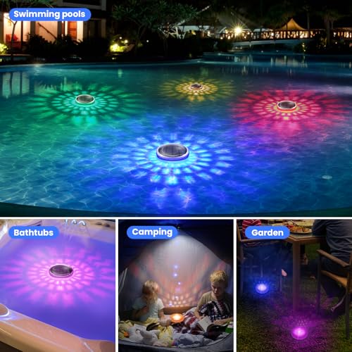 Thumbnail 6 de INTERESTIME Luz Solar Piscina Flotantes RGB (Paquete de 2)