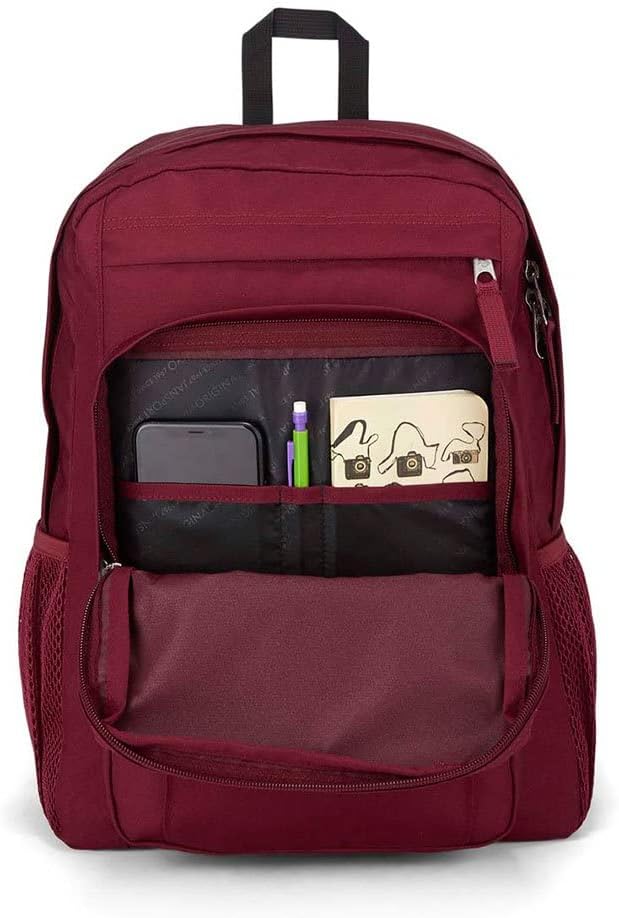 Detalle de JANSPORT Union Pack Zaino: scomparto laptop 15'', Russet Red