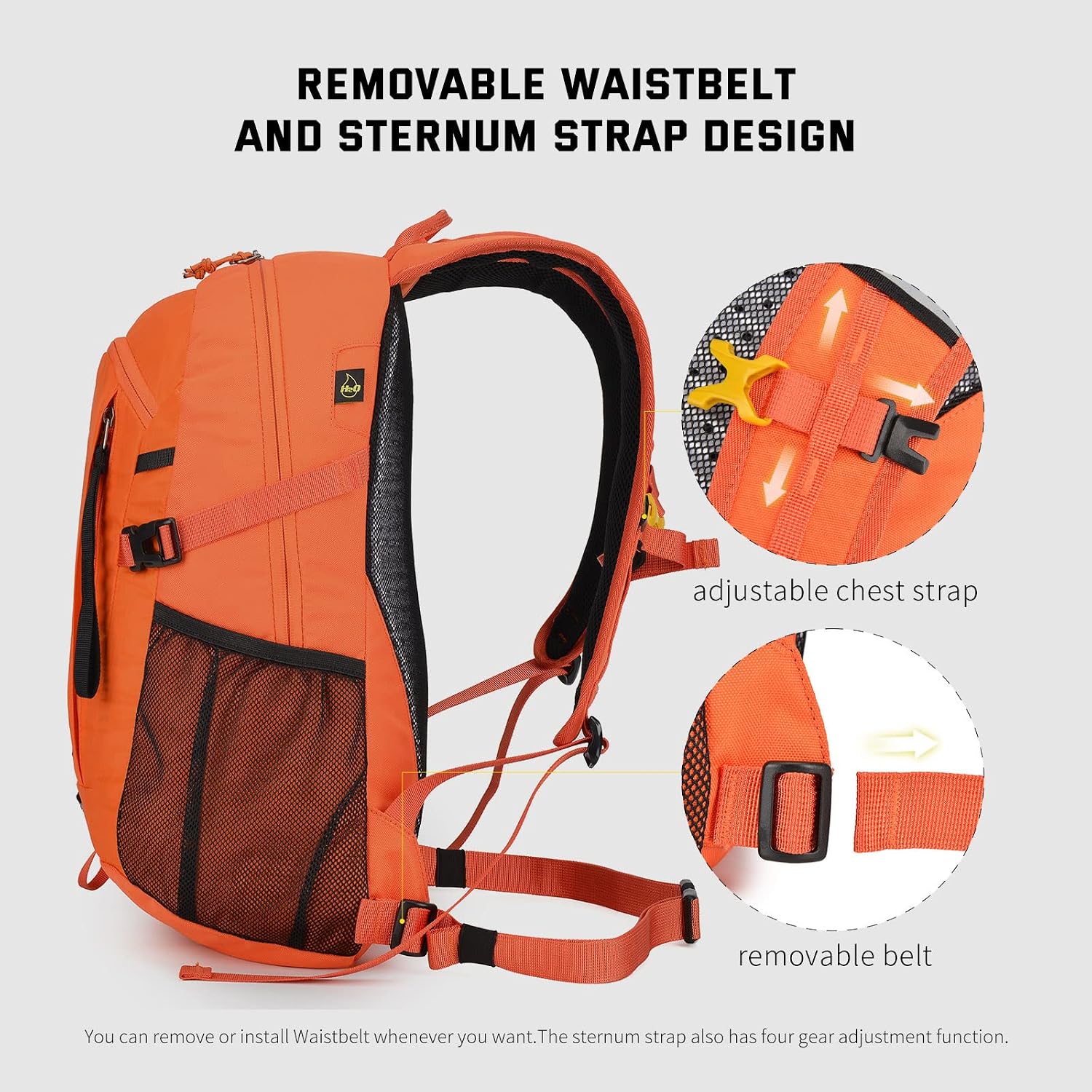Detalle de SkySPER Zaino da Hiking 20L: impermeabile, leggero e versatile per escursioni quotidiane