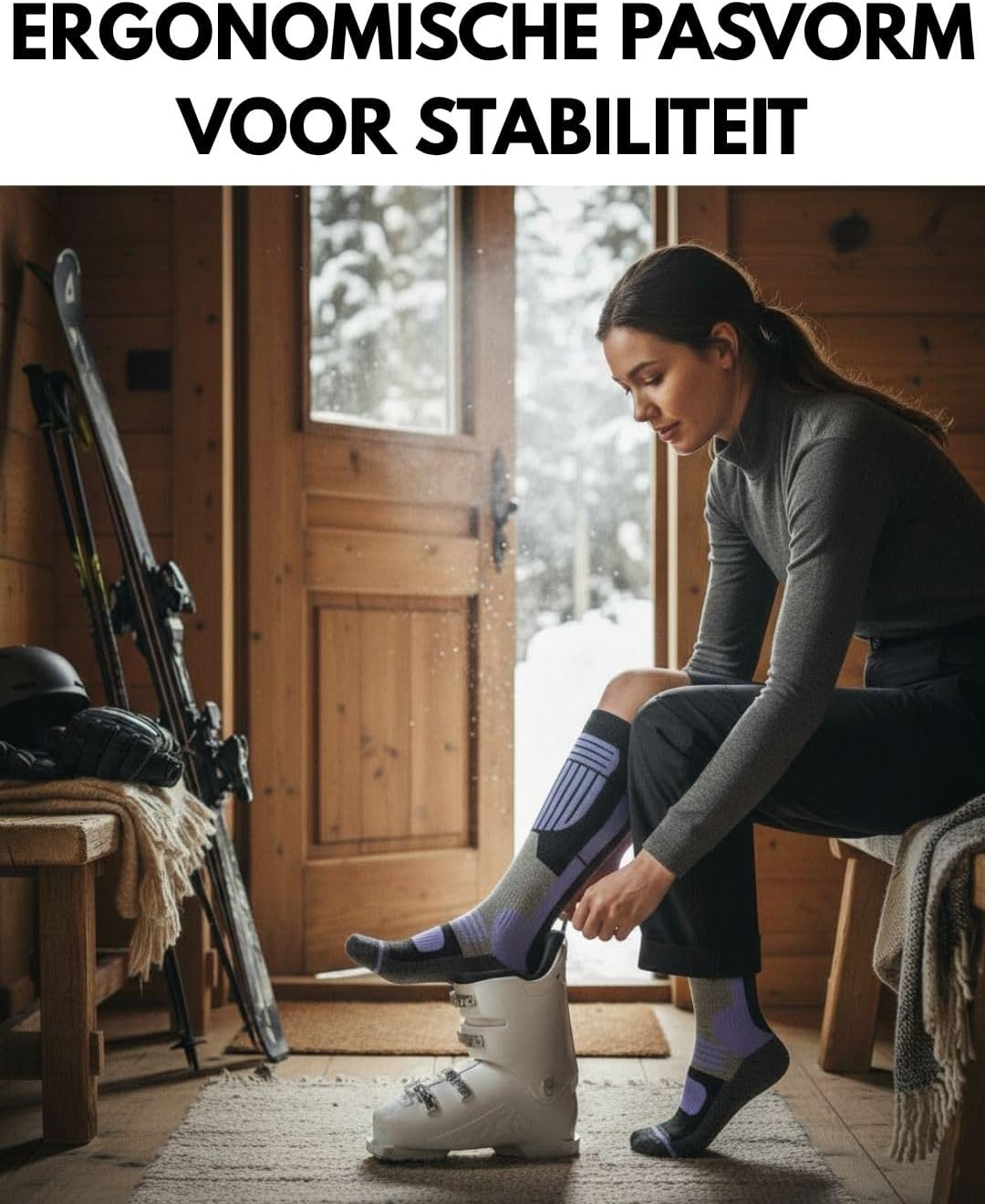 Thumbnail 6 de sockenkauf24 Merino skisokken voor dames, 2 paar