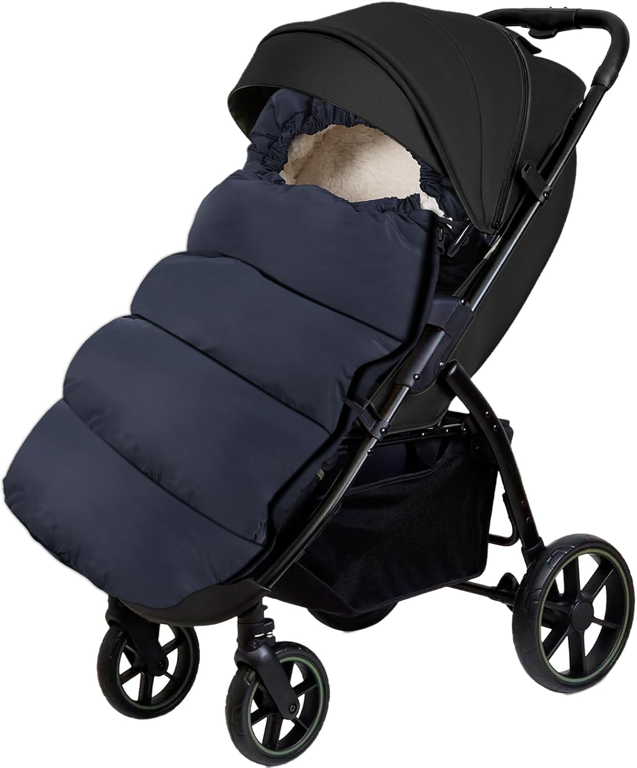 Thumbnail 6 de Aloskart Footmuff-01 voetenzak voor kinderwagen, dubbel gevoerd, 100 cm
