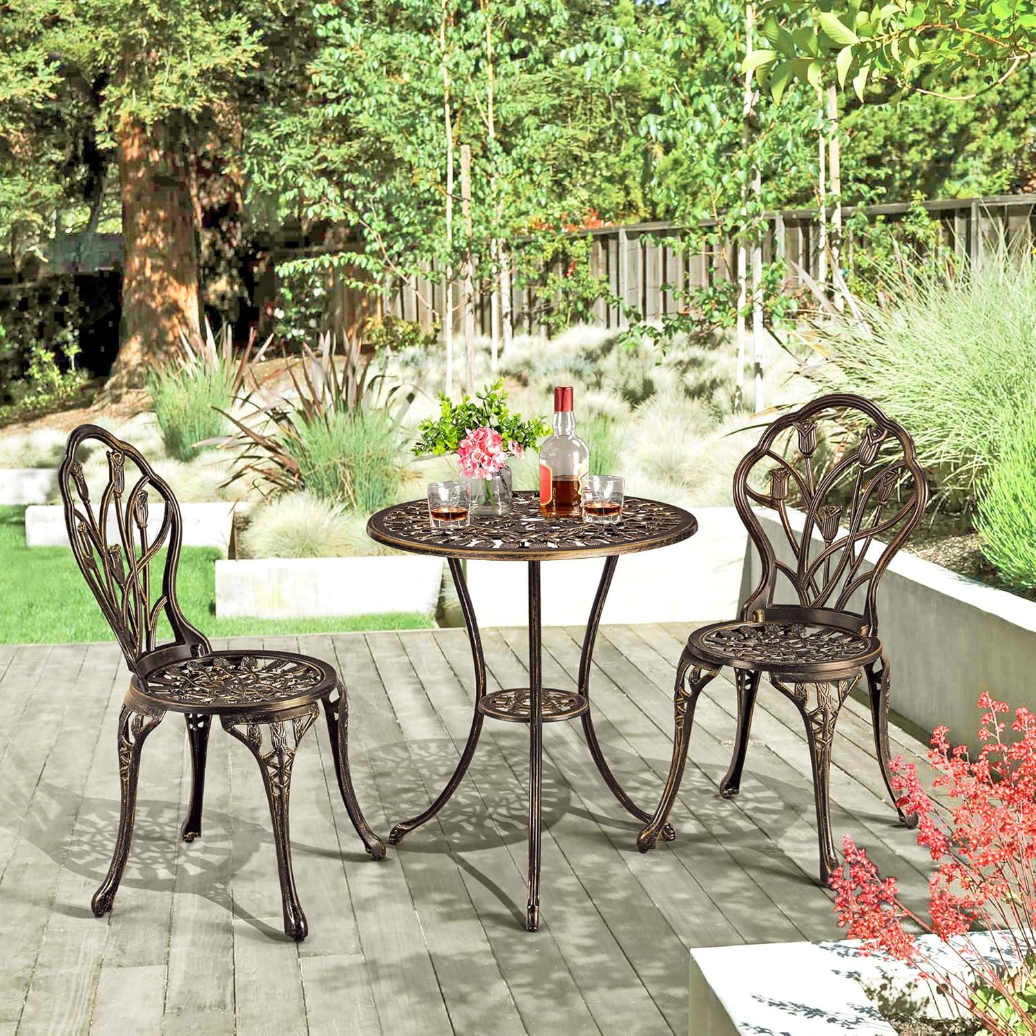 Detalle 2 de Yaheetech Conjunto Mesa Silla Exterior 46 mm
