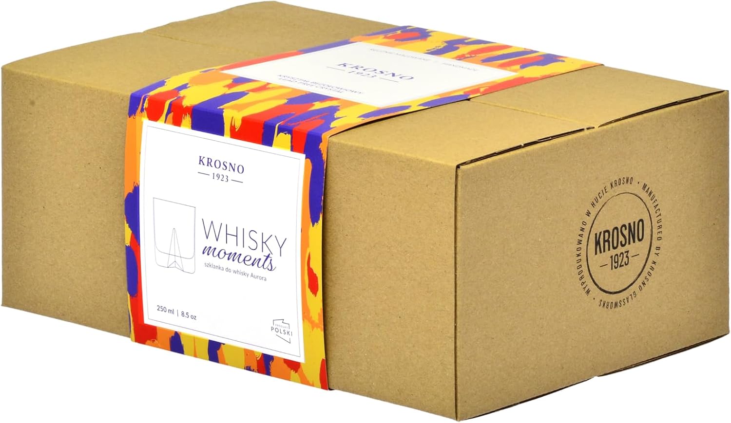Thumbnail 6 de KROSNO Aurora – kolorowe szklanki do whisky, 4 × 250 ml, ręcznie malowane